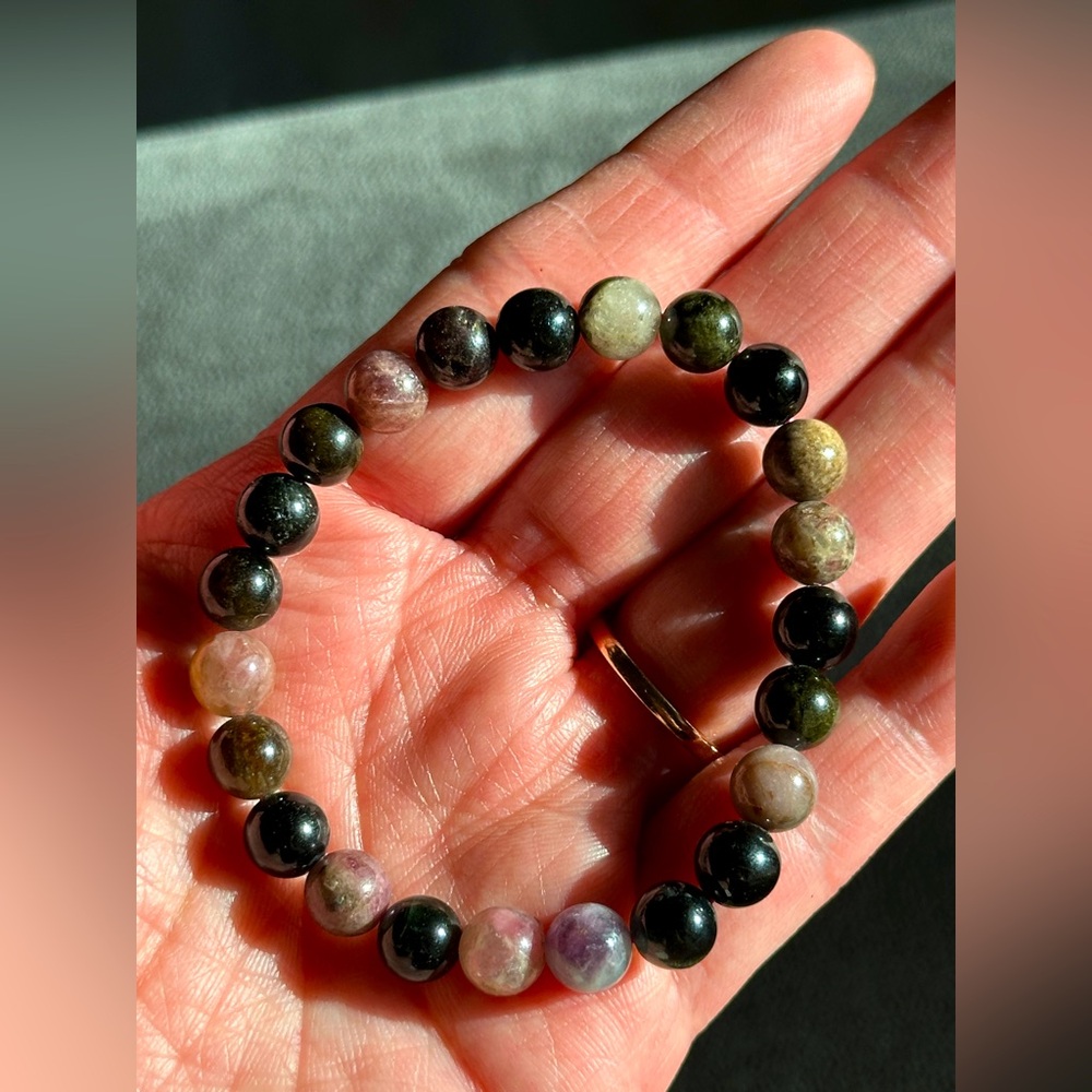 Multi-Color Tourmaline Bracelet 8mm